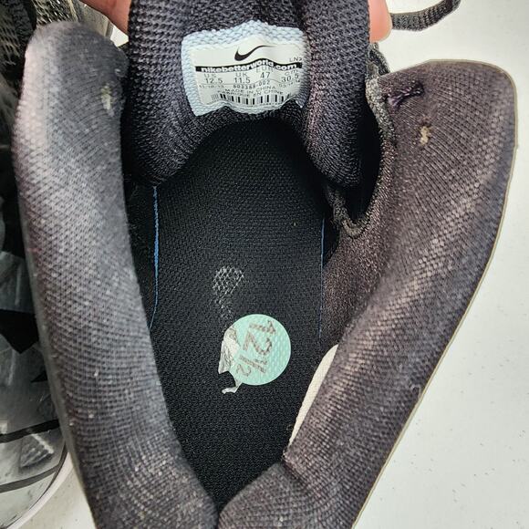 Nike Zoom Code Elite 3/4 Football Cleats Black/Silver Size 12.5 - Picture 8 of 9